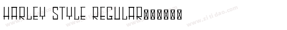 Harley Style Regular字体转换